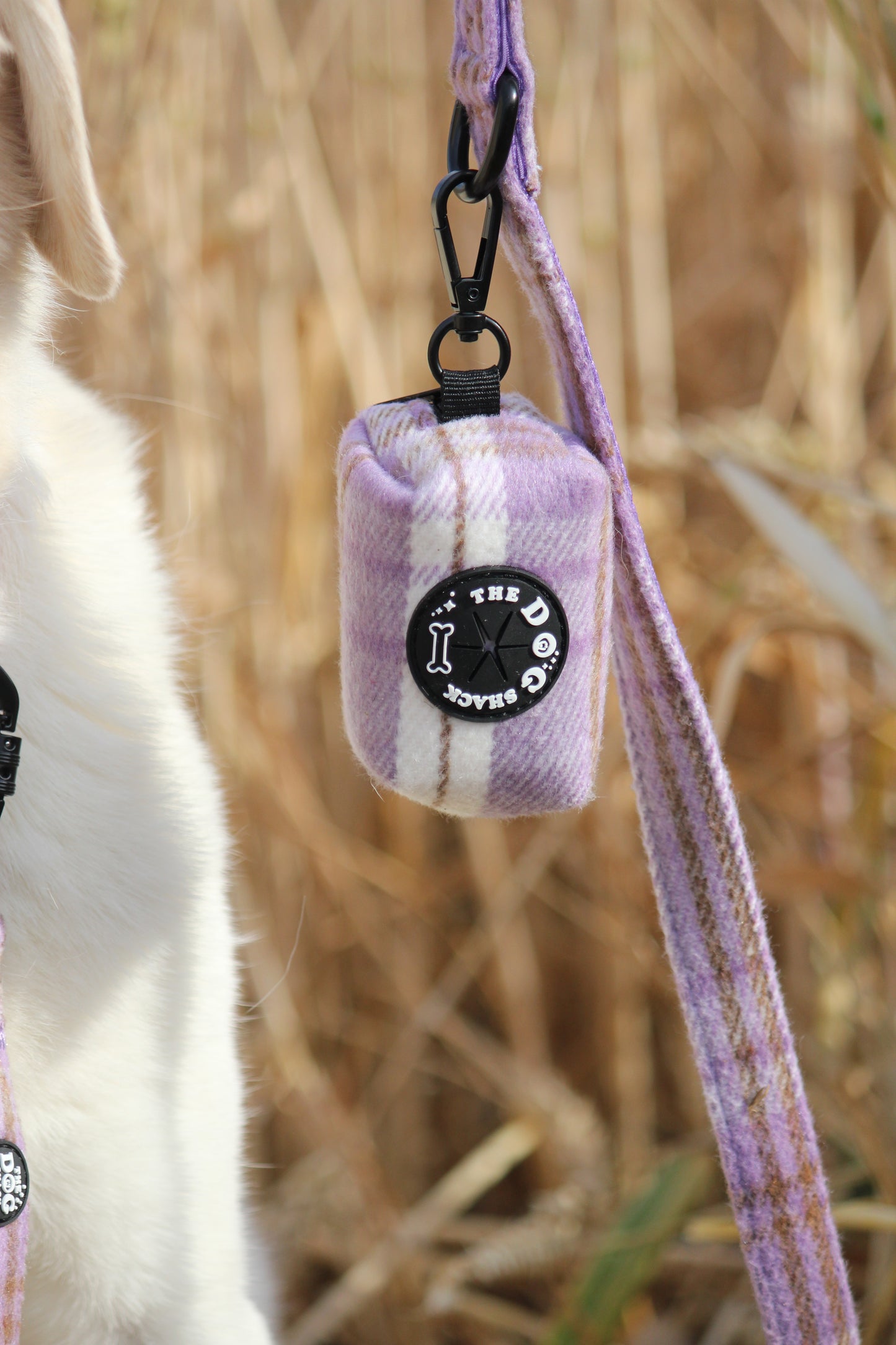 Poo Bag Holder  - Lavender Tweed