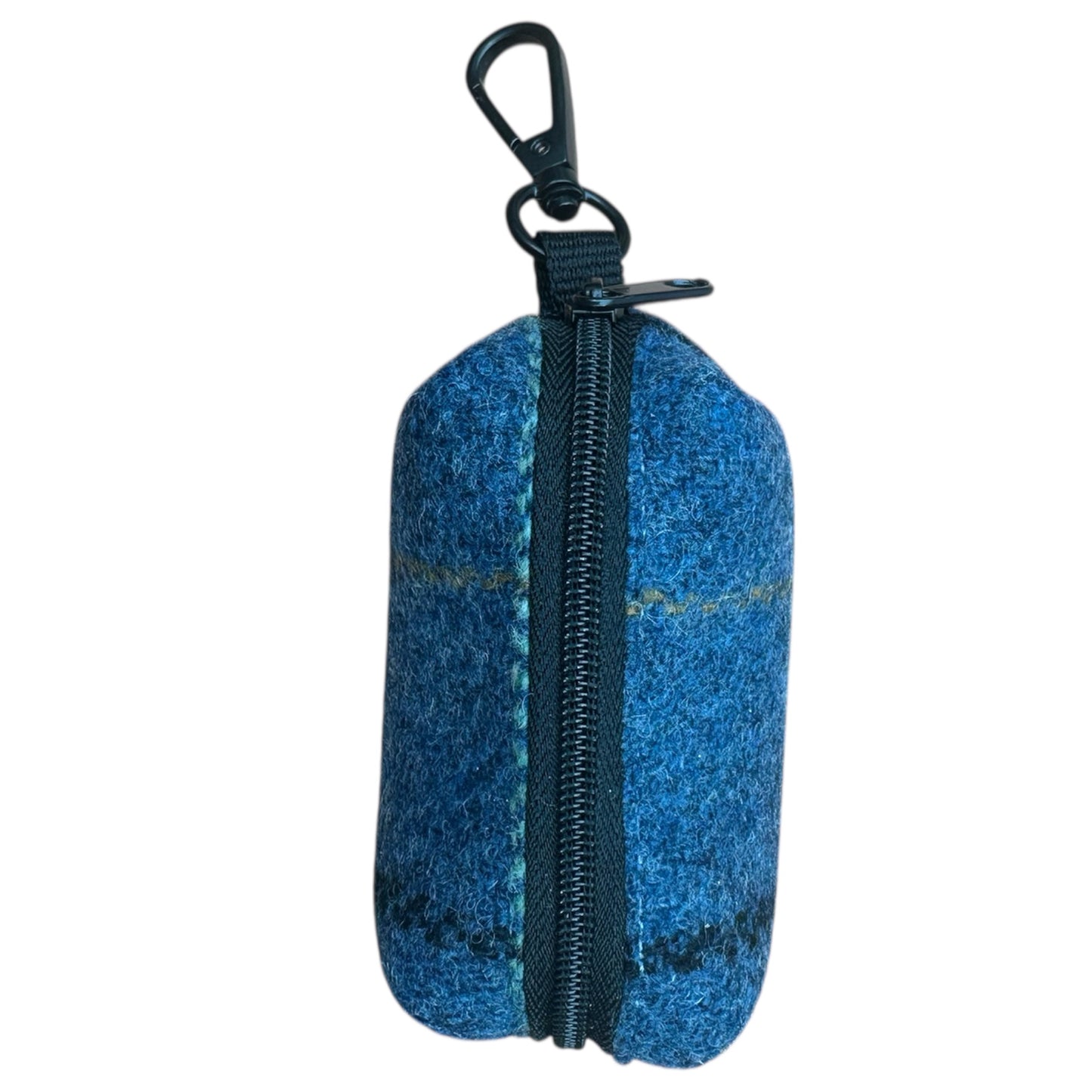 Poo Bag Holder  - Blue Tweed