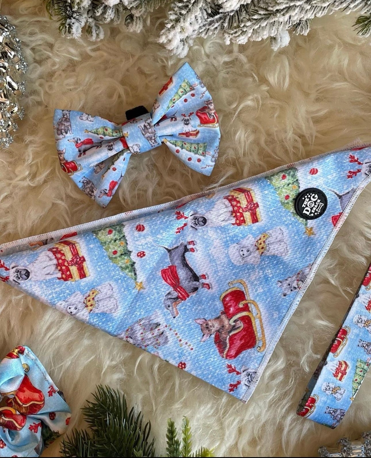 Hair scrunchie - Blue The Naughty List was £3