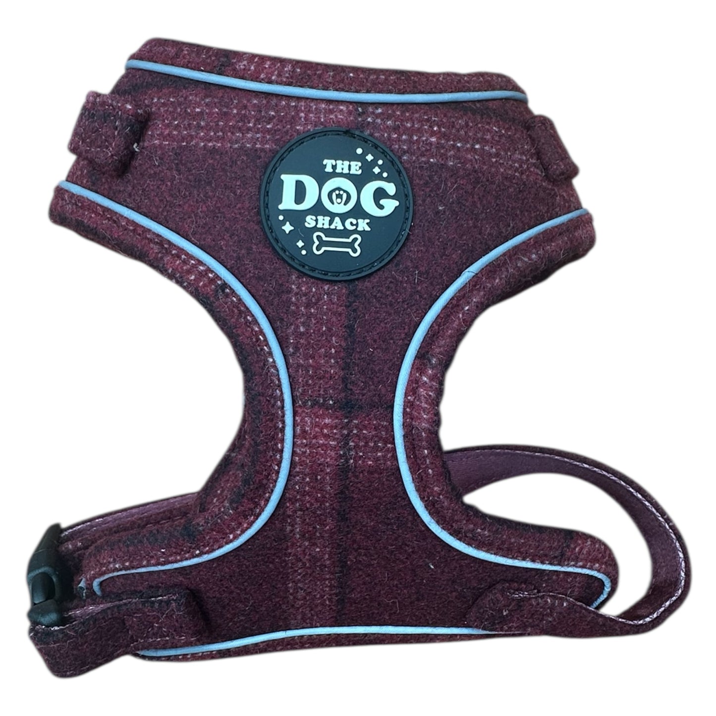 Adjustable 1 Clip & 3 clip harness - Red Tweed