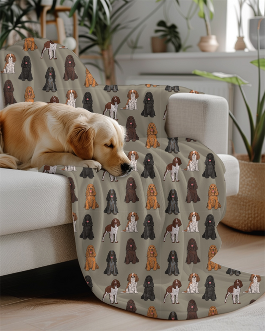 Dog Blanket - Spaniels