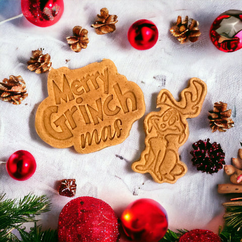 Merry Grinchmas dog Biscuit