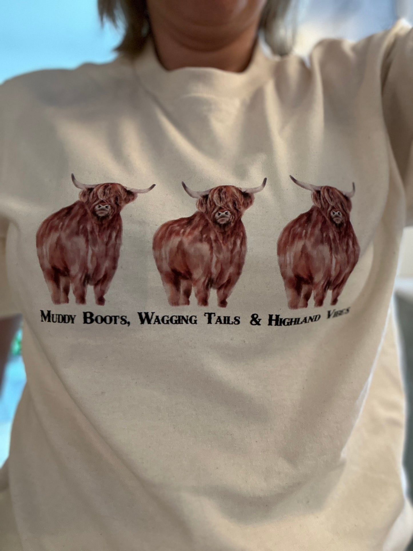Muddy Boots, Wagging Tails & Highland Vibes T-Shirt