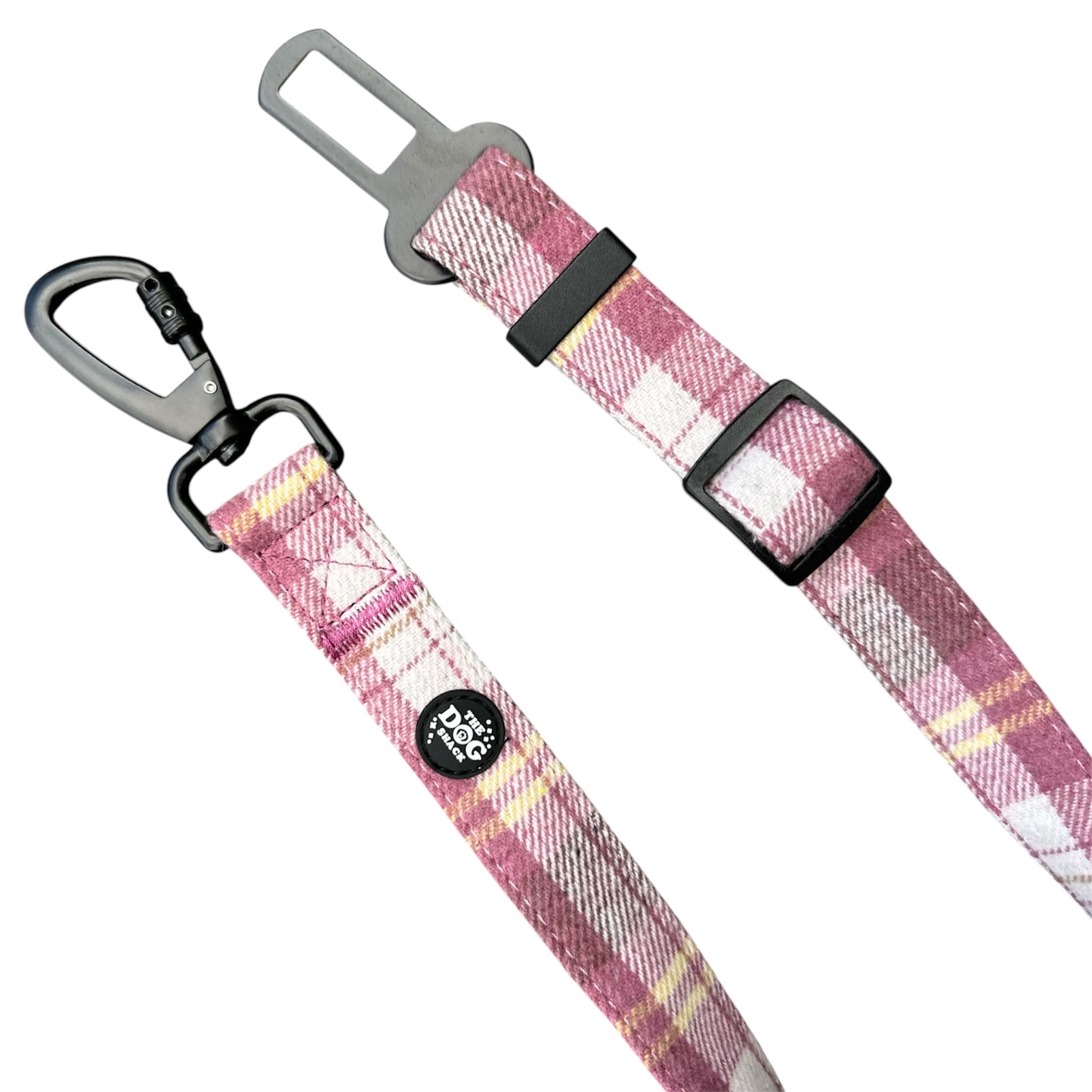 Seat Belt Restraint - Raspberry Tweed