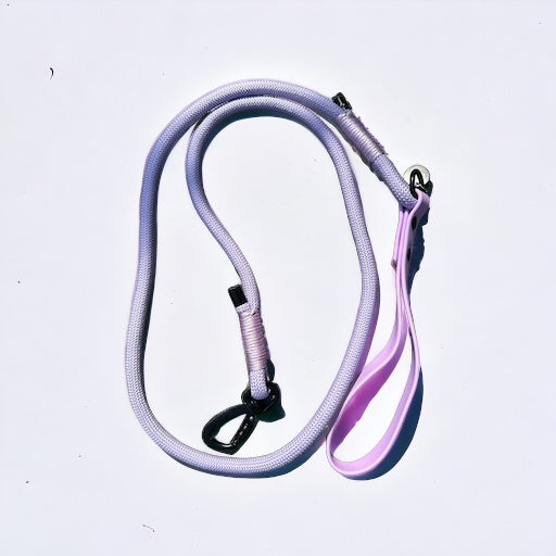 Rope Lead With Waterproof Handle - Purple