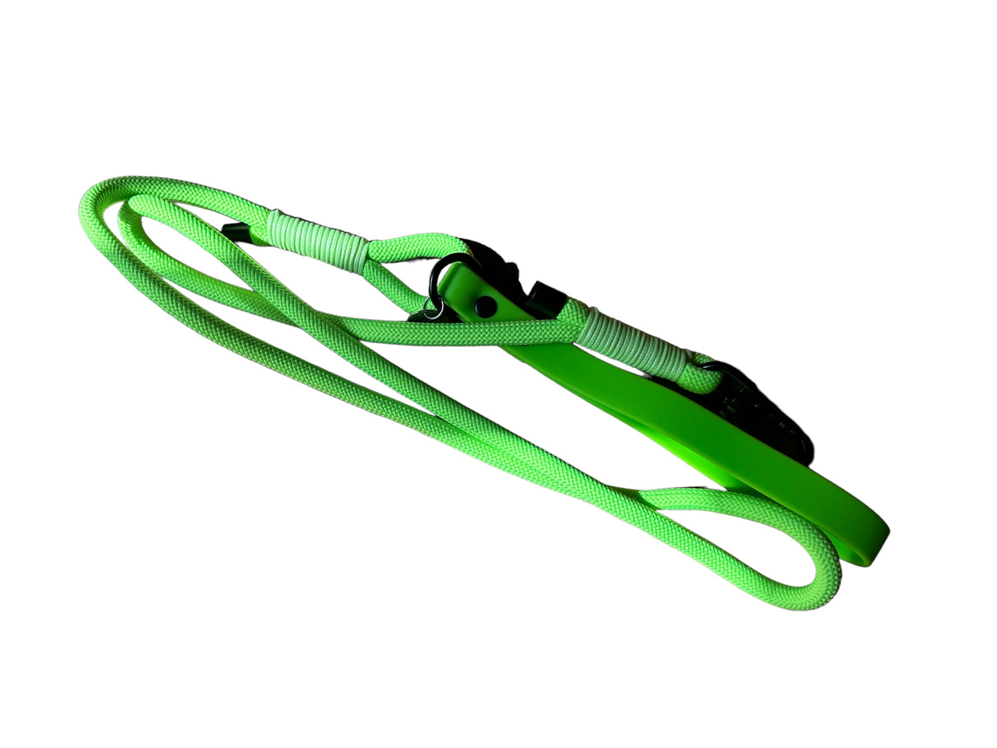 Rope Lead With Waterproof Handle -Neon Green