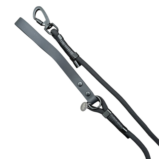 Rope Lead With Waterproof Handle - Black