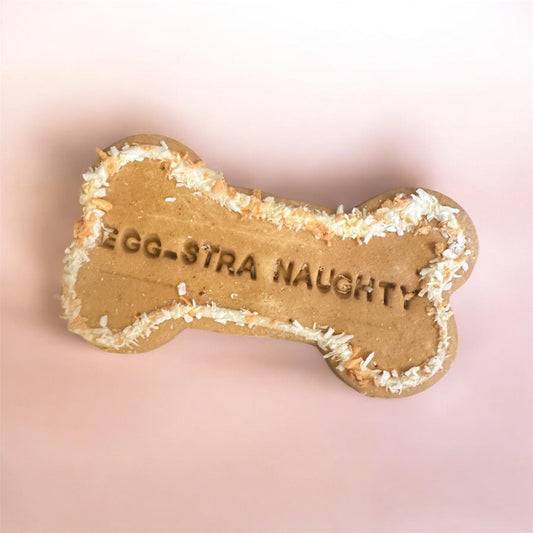 EGG-STRA NAUGHTY Grainfree Dog Biscuit Easter Large Bone
