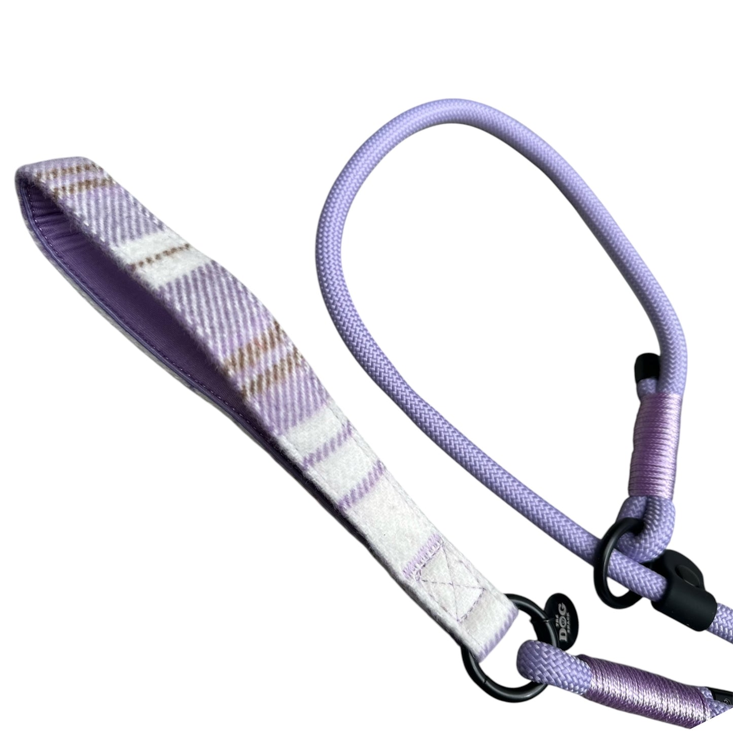 Slip lead with Purple Tweed Handle