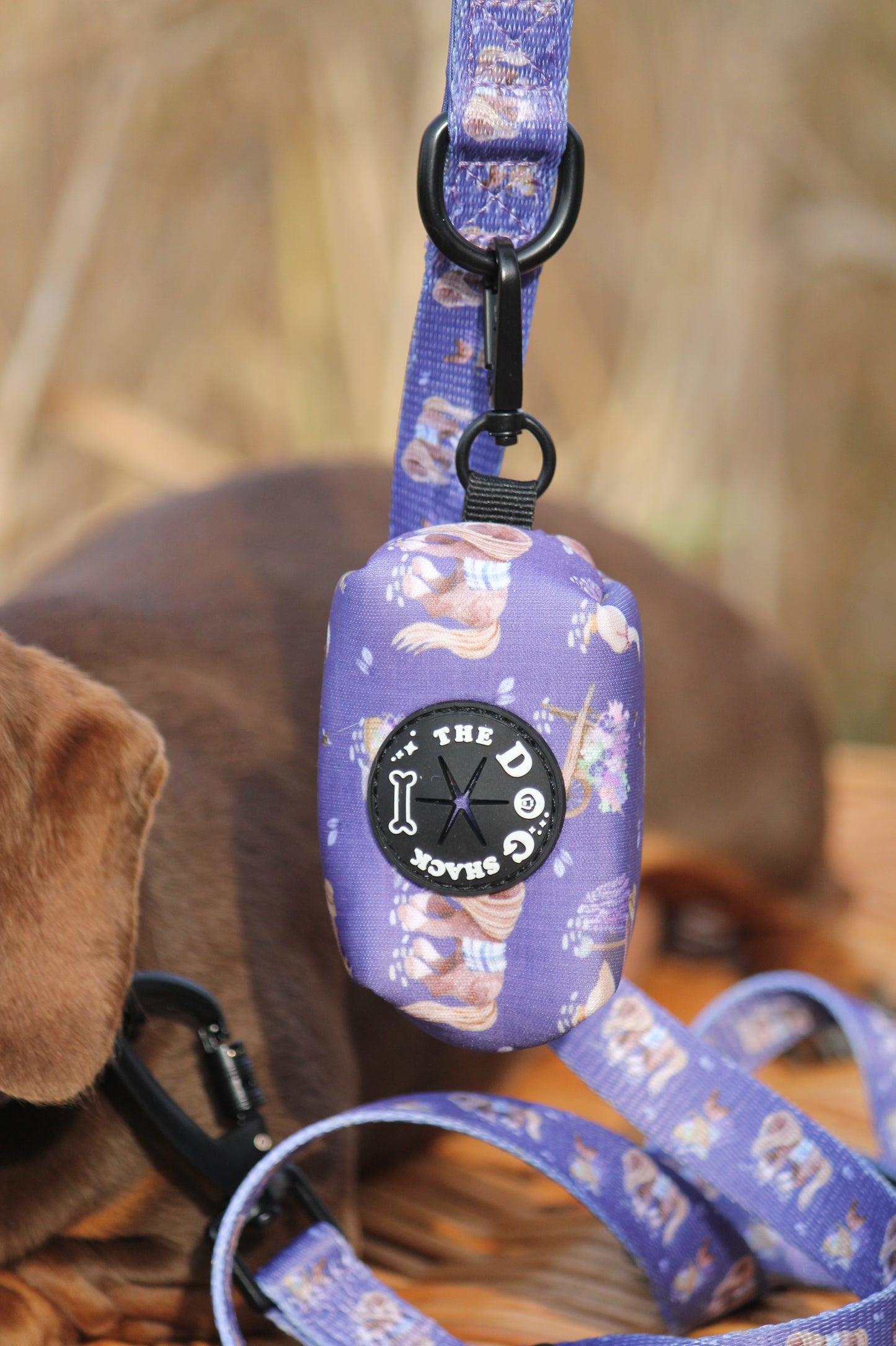 Poo Bag Holder  - Lavender Countryside