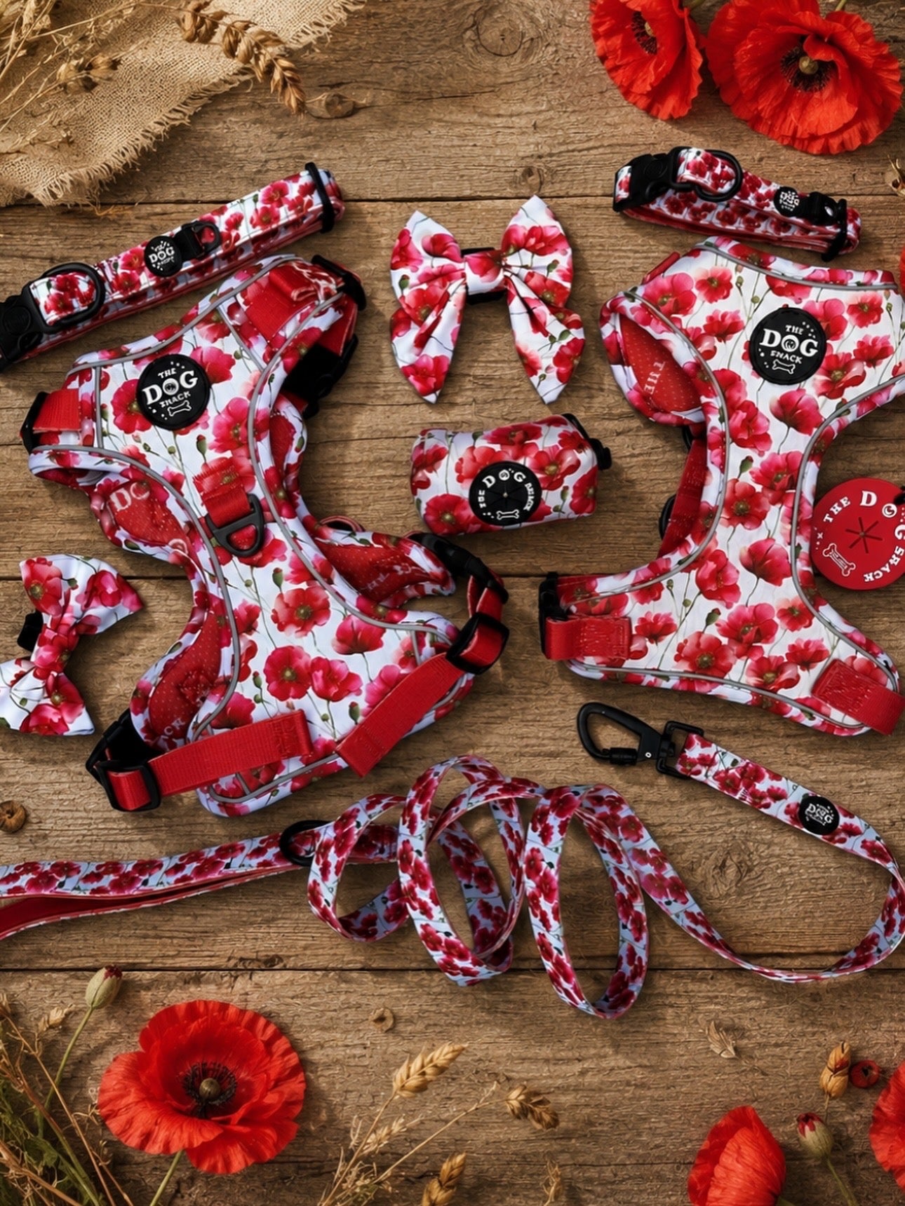 Sailor Bow Tie  - Poppies