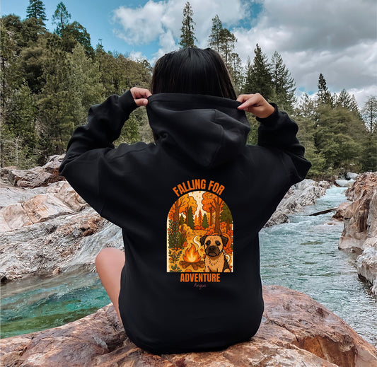 Falling For Adventure Custom Hoodie - Adult