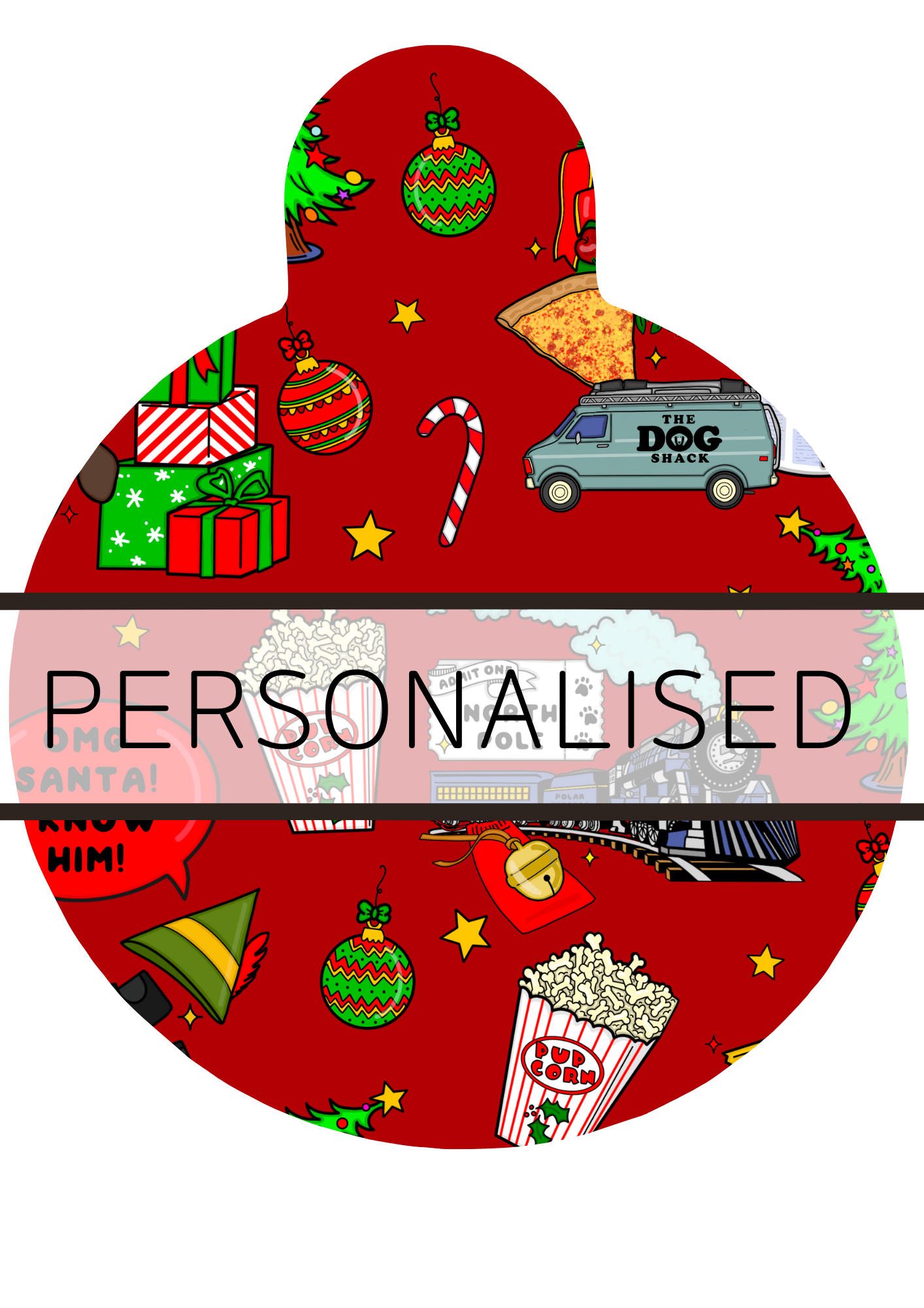 Personalised Pet ID Tags -Christmas at the Movies