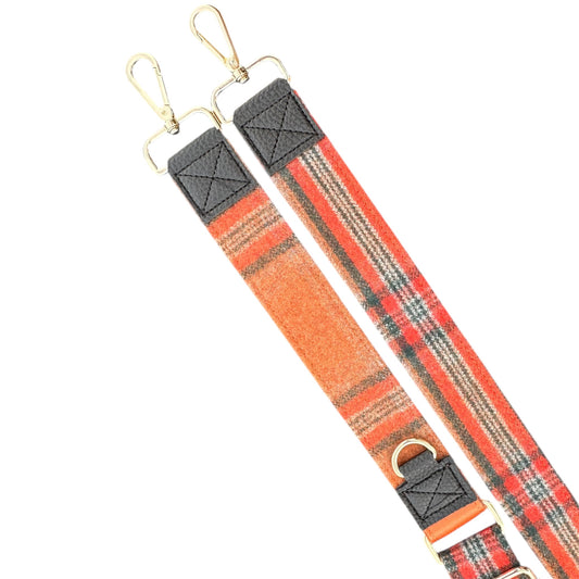 Orange Tweed Bag Strap