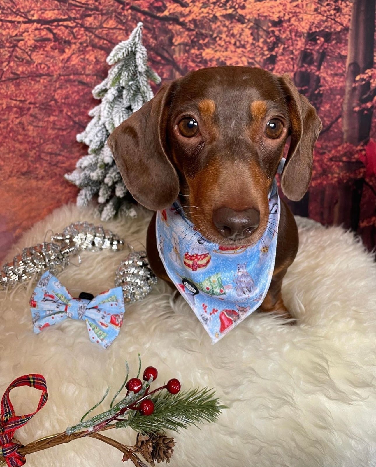 Hair scrunchie - Blue The Naughty List was £3