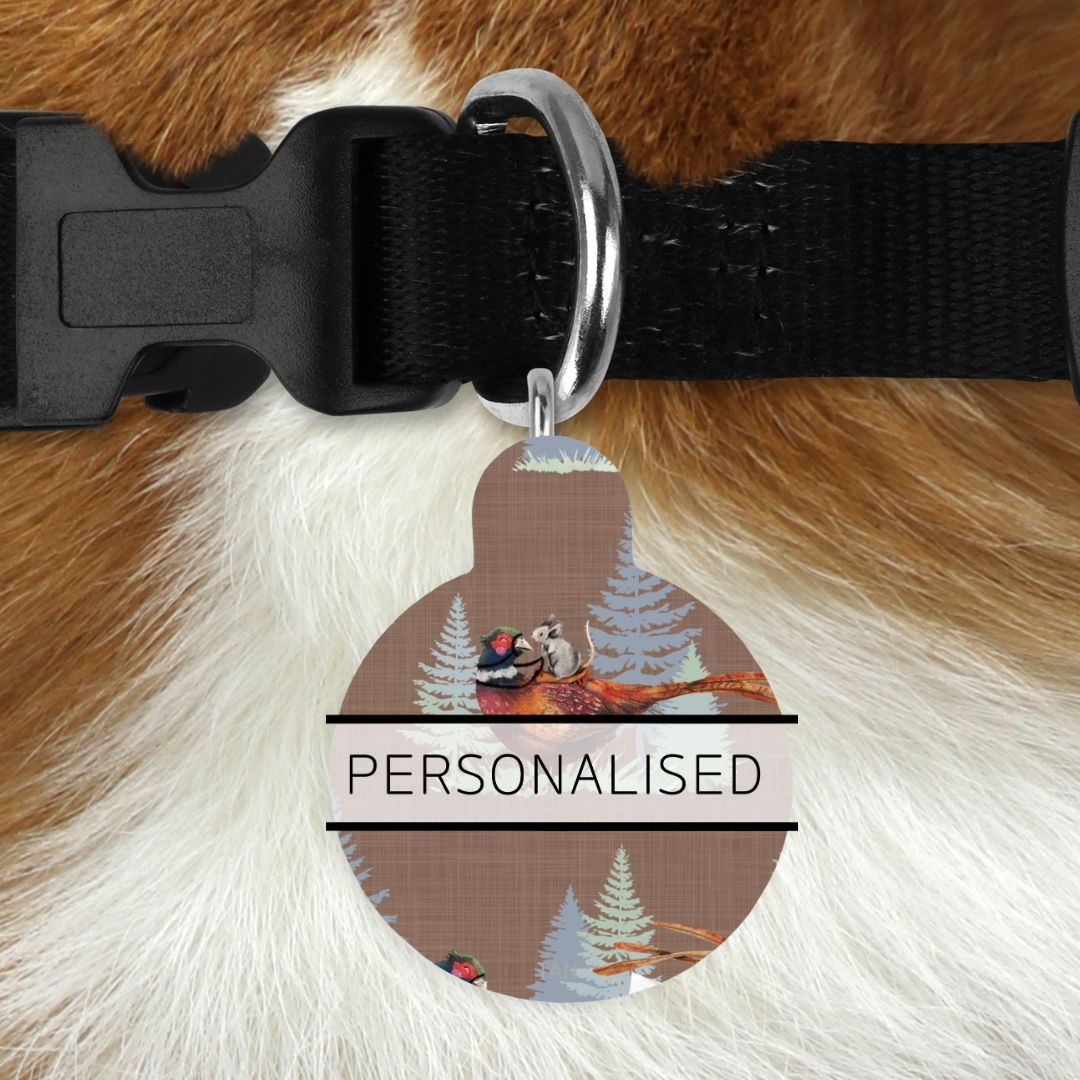 Personalised Pet ID Tags - Pheasant