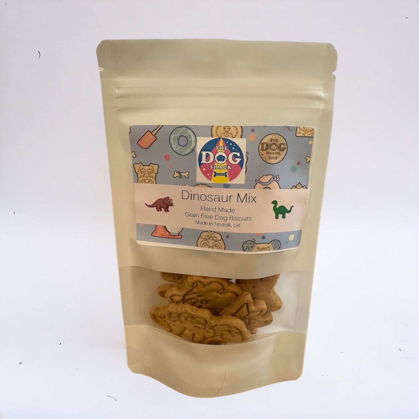 Dinosaur Mix Grain Free Dog Biscuits