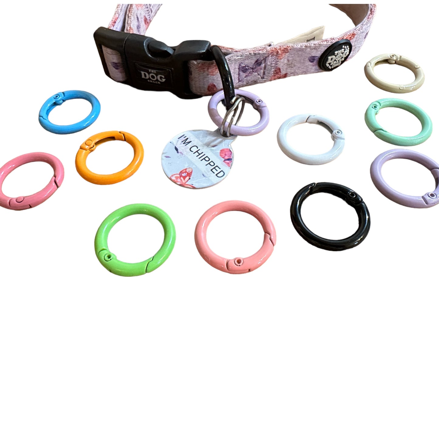 Pet ID round clip Collar & Harness Clip