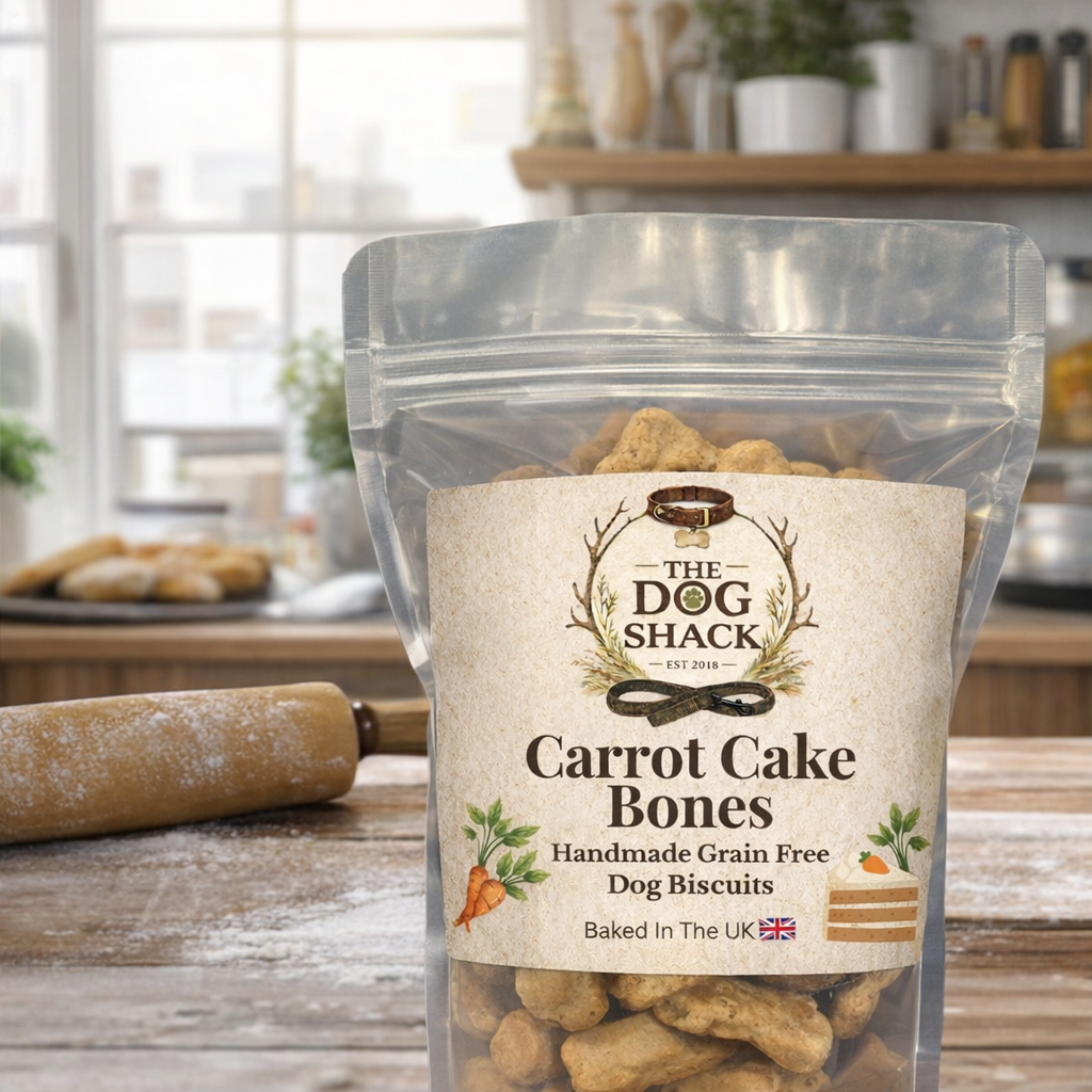 Carrot Cake Dog Bone Biscuits