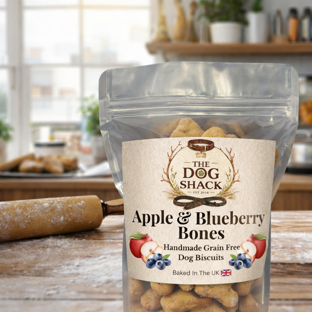 Apple & Blueberry Dog Bone Biscuits