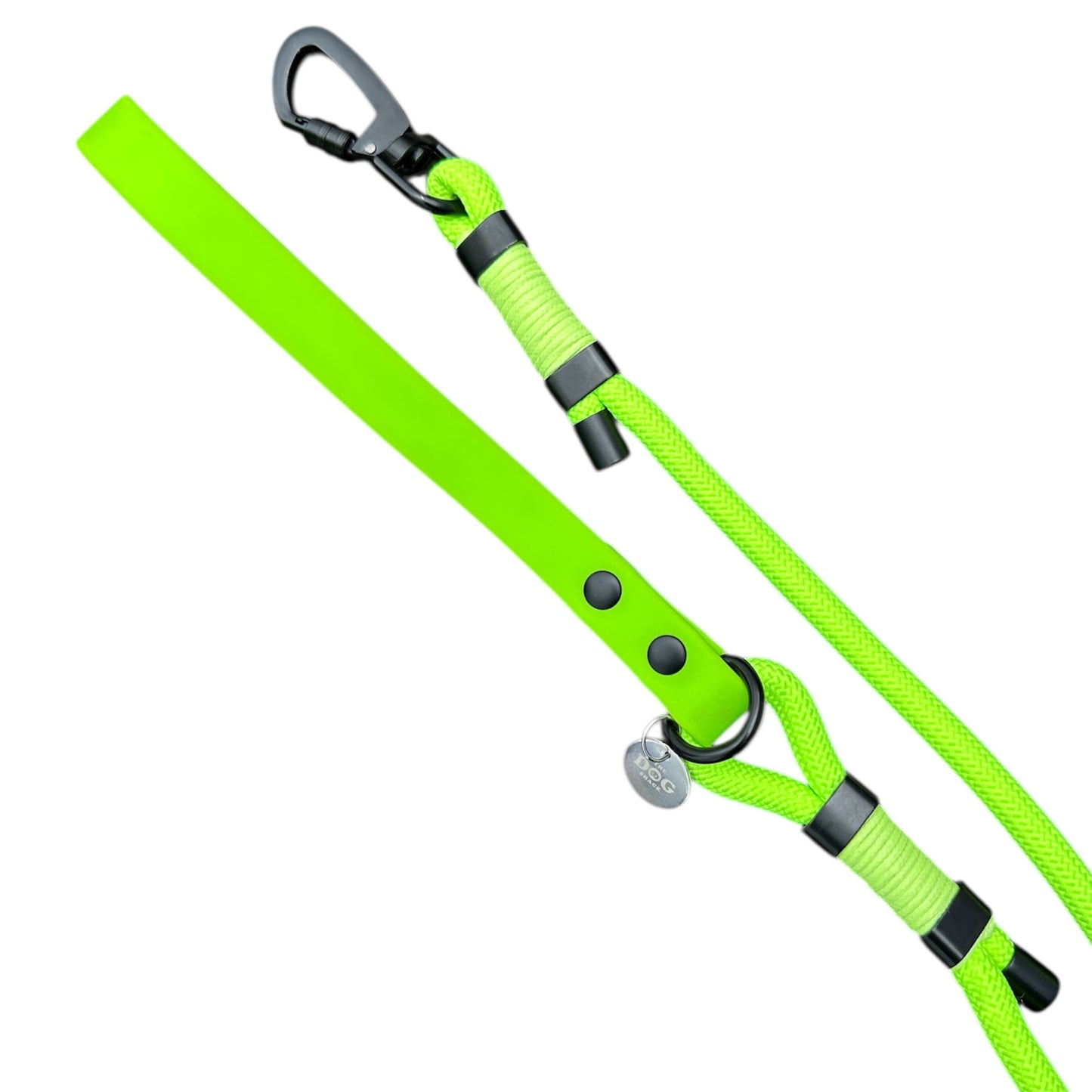 Rope Lead With Waterproof Handle -Neon Green