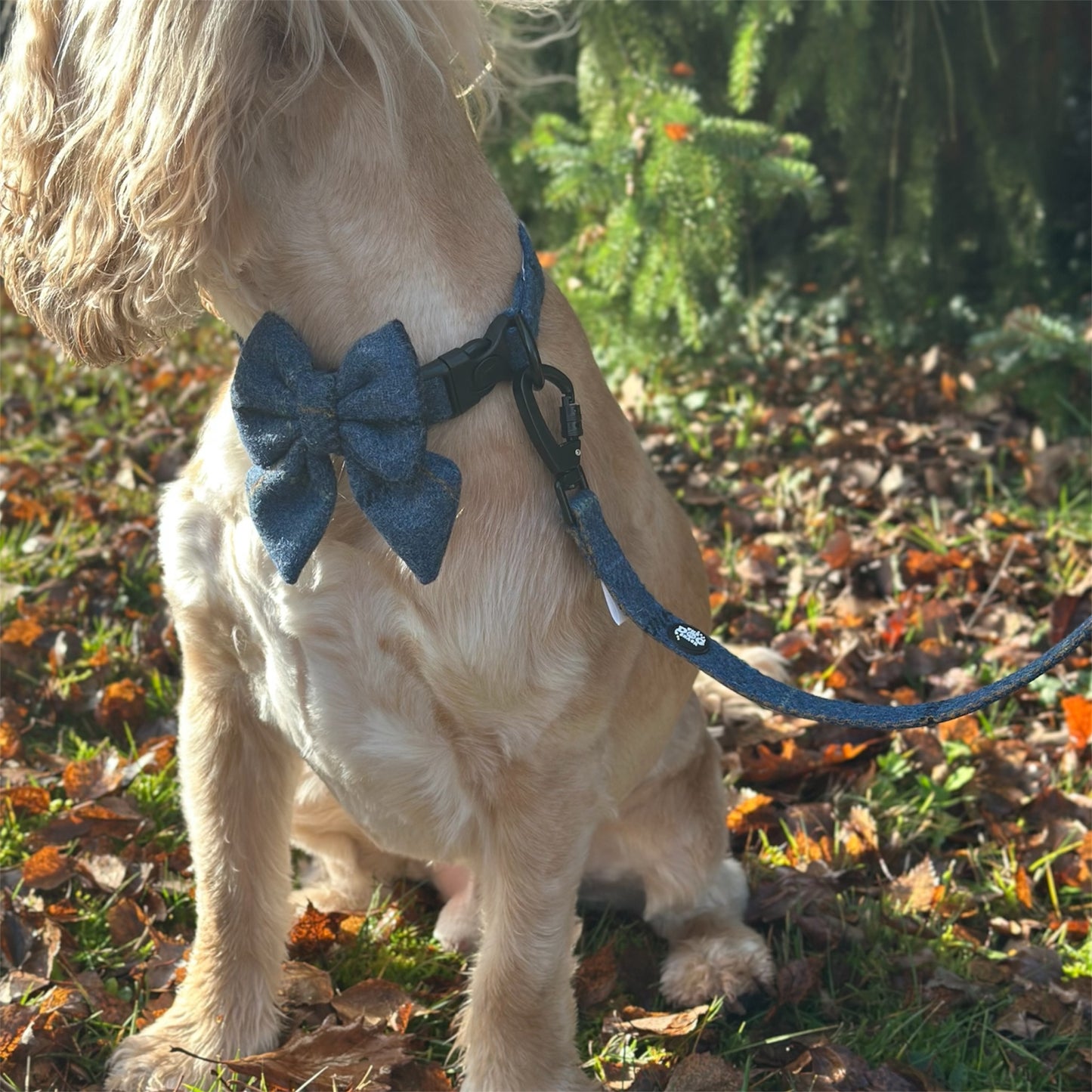 Sailor Bow Tie  - Blue Tweed