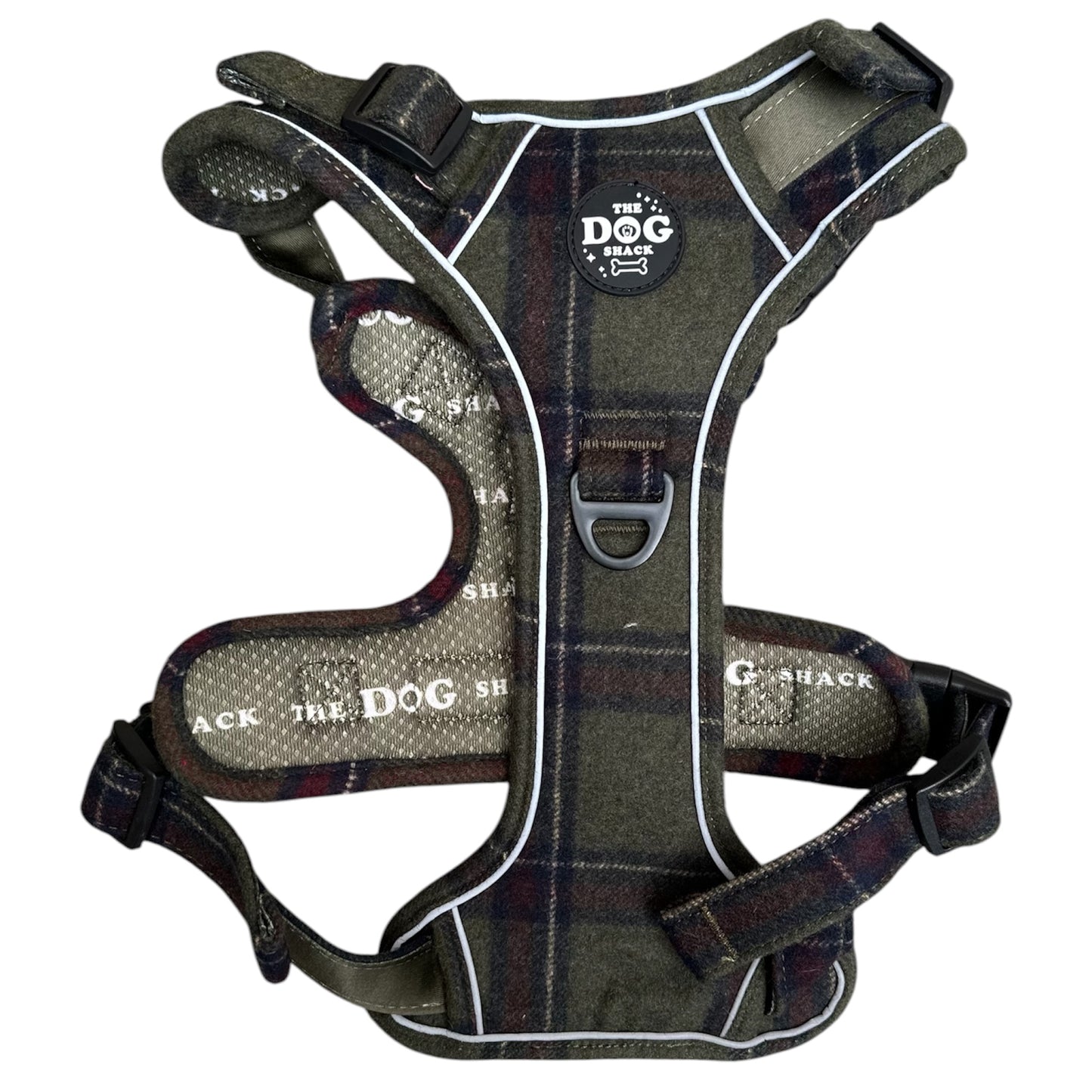 Adjustable 1 Clip & 3 Clip Harness  - Green Tweed