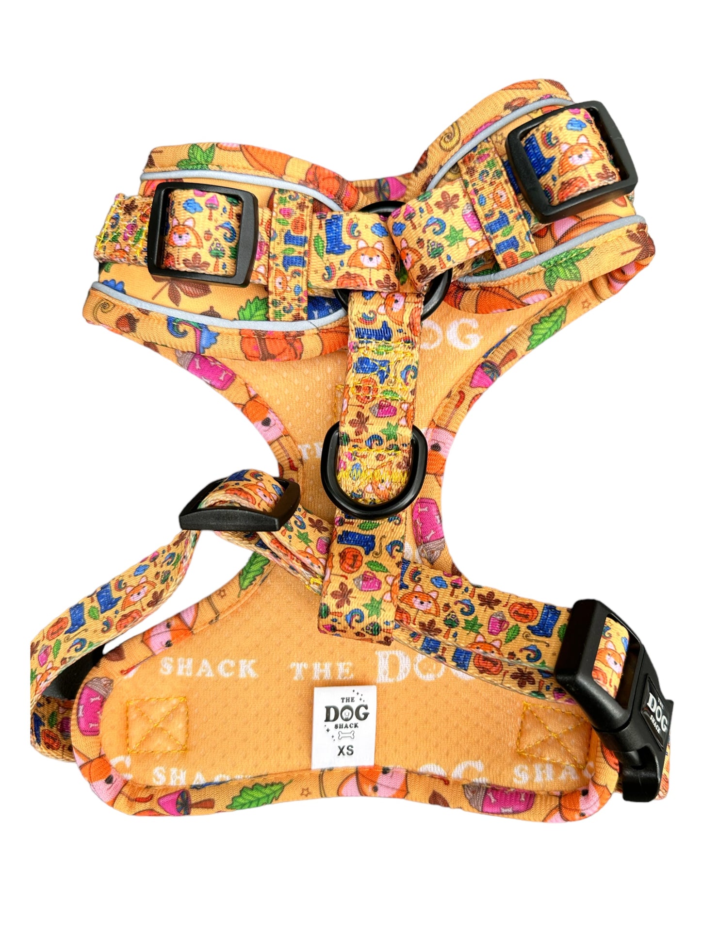 Autumn Leaves & Walkies Please Adjustable Harness