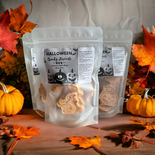 Halloween Mix, Dog Shaped Biscuits x8