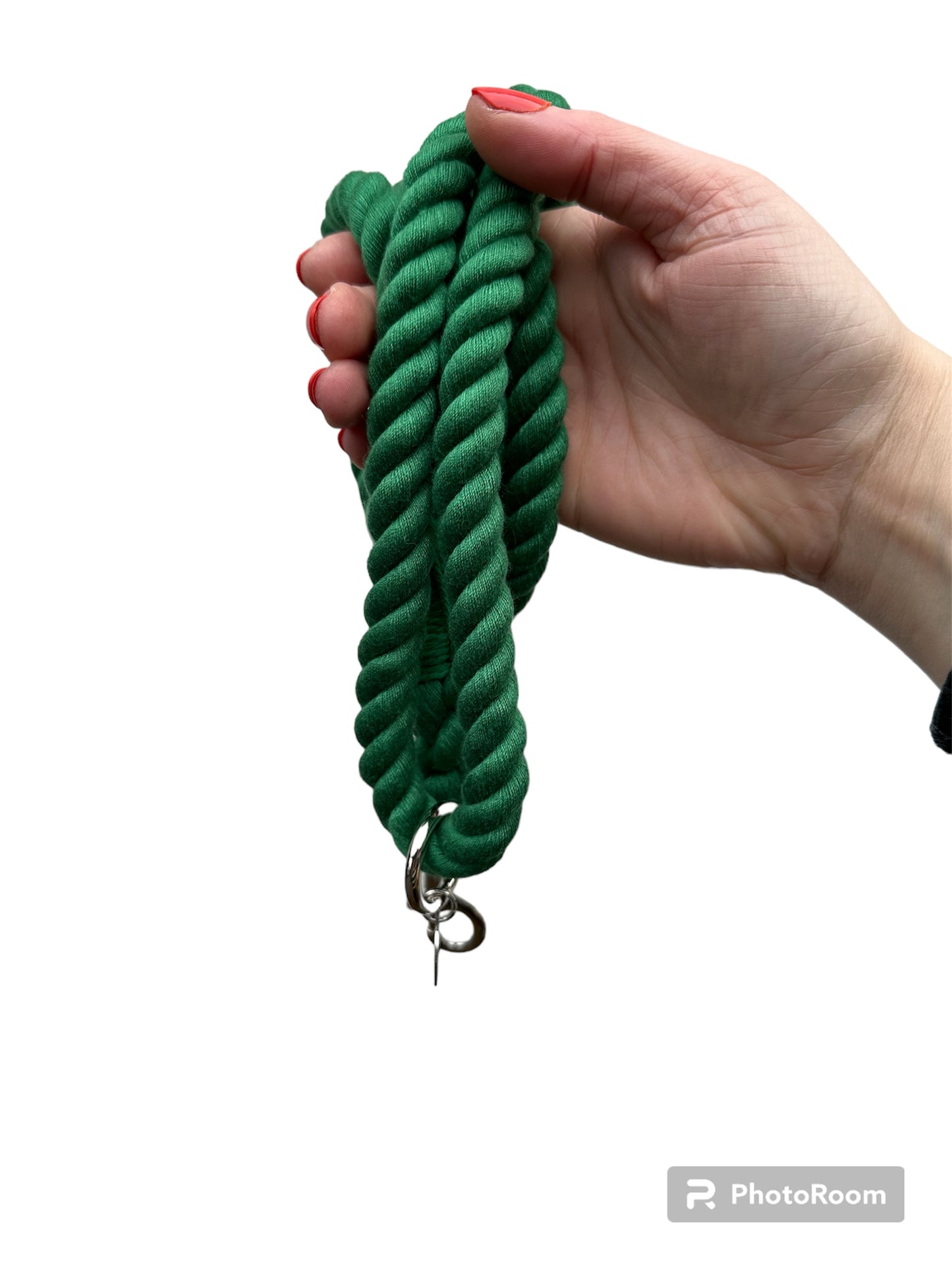 Rope Lead Single Handle Ended- Dark Green