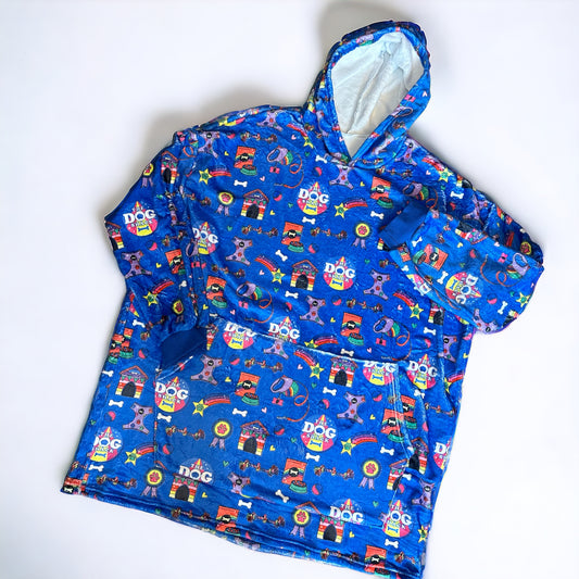 Hooded Blanket The Dog Shack Print WAS £36