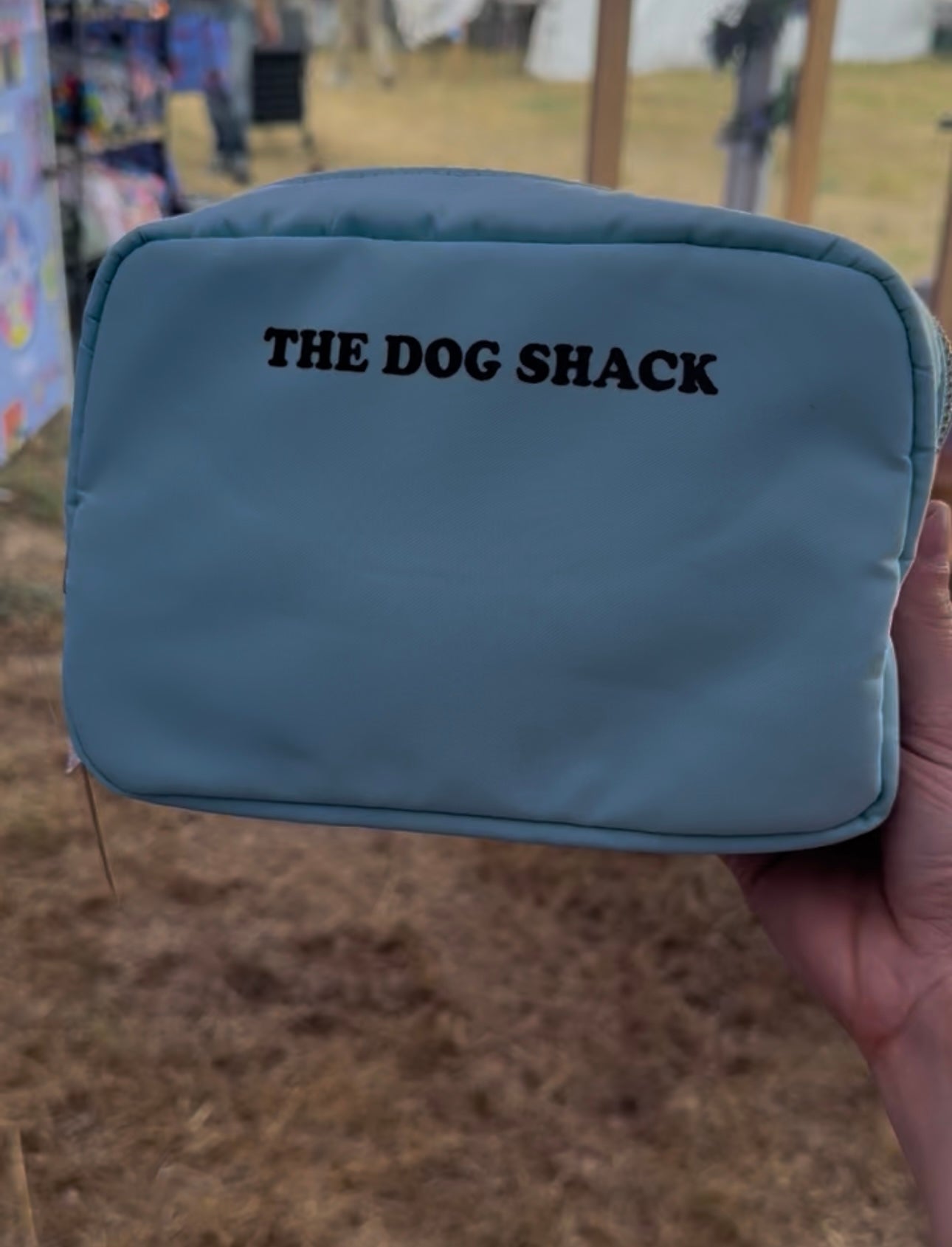 Dog Walking Across The Body Bum Bag - Duck Egg
