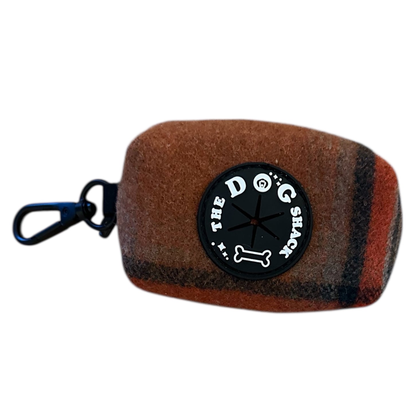 Poo Bag Holder  - Orange Tweed