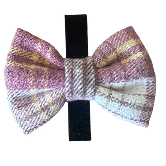 Bow Tie  - Raspberry Tweed