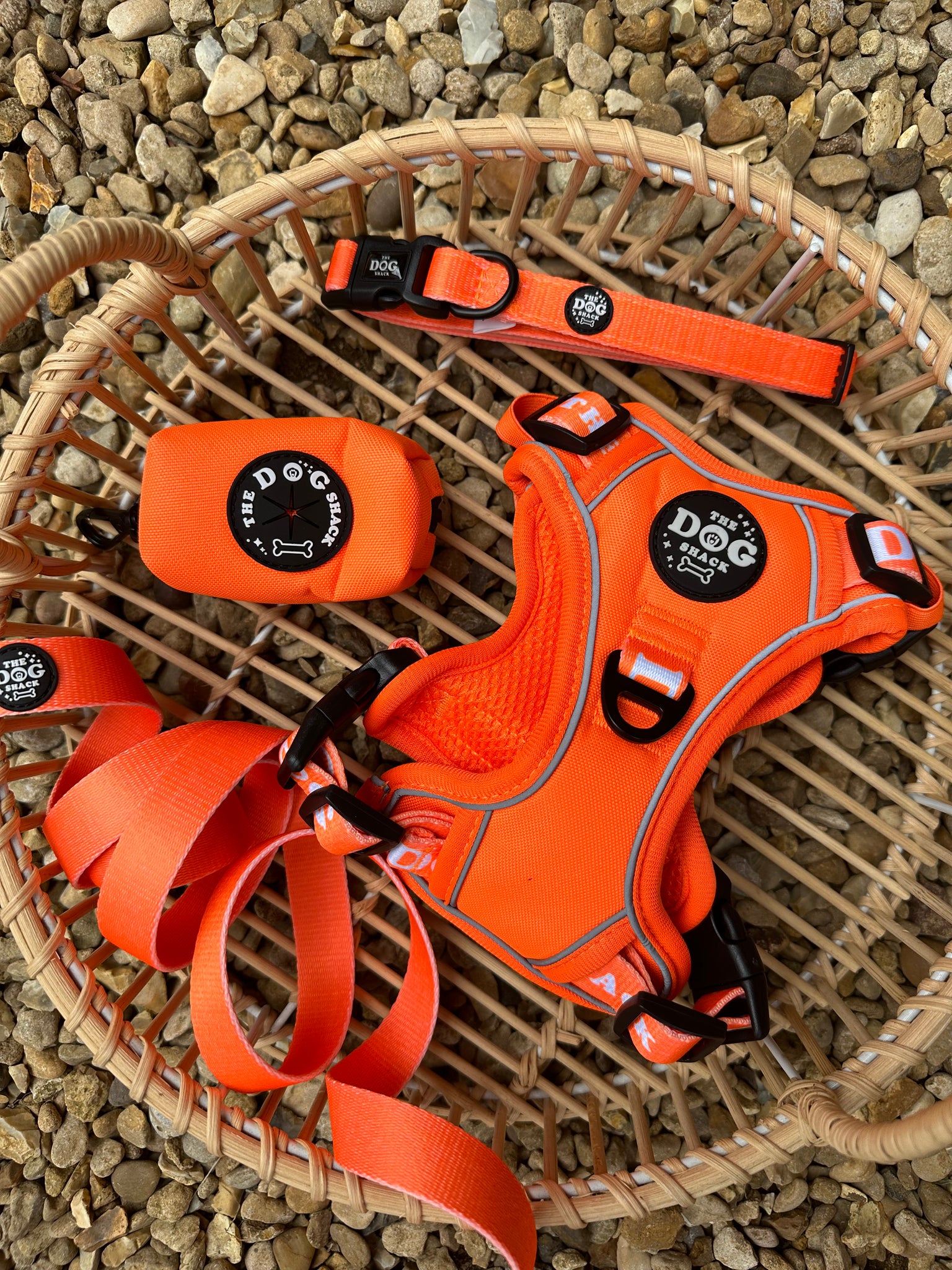 Neon orange 3 Clip Harness Bundle Set