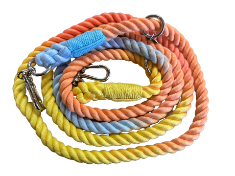Rope Lead Single Handle Ended- Sunset