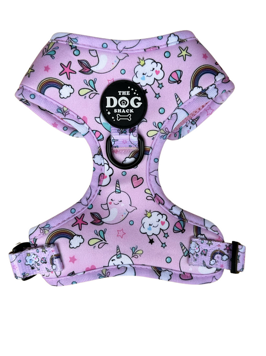 Adjustable Harness  - Nora the Narwhal size large