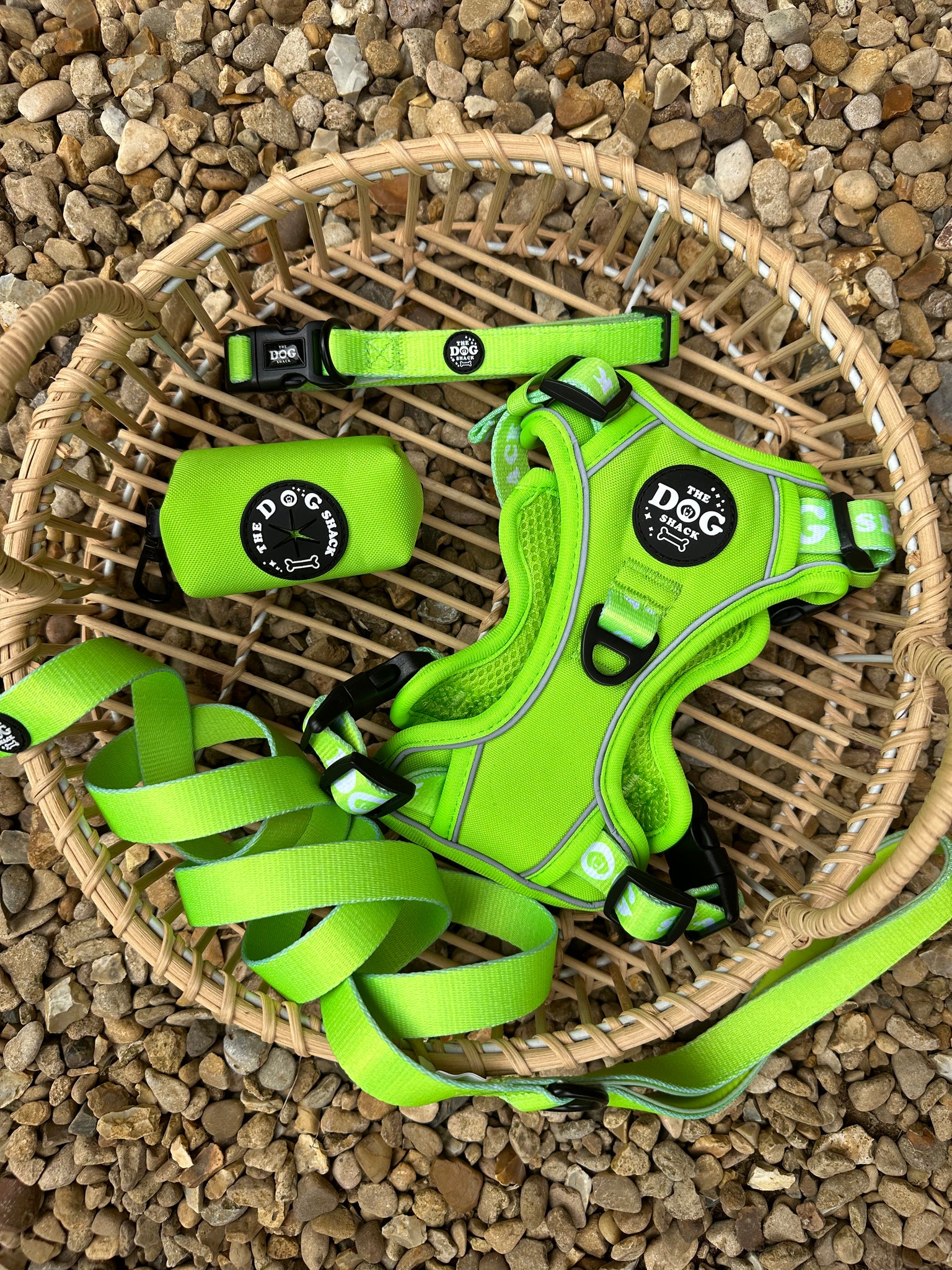 Neon Green 3 Clip Harness Bundle Set
