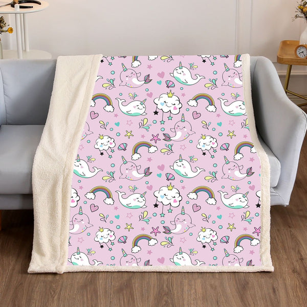 Dog Blanket - Nora the Narwhal